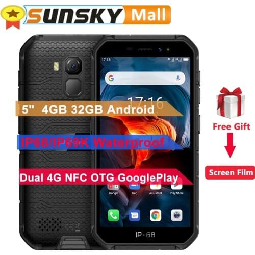 Ulefone Armor X7 Pro Rugged Phone 4GB 32GB Waterproof Face ID Fingerprint ID 4000mAh Battery 5.0 inch Android 10.0 4G NFC OTG