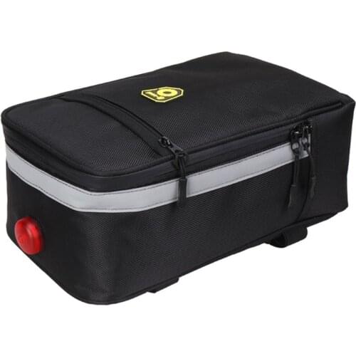 B-SOUL Multifunctional Bicycle Rear Seat Bag Waterproof Outdoor Trunk Bag Rear Bike Panniers Mountain Bike Accessories