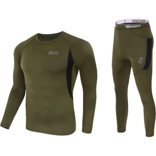 Winter Top quality new thermal underwear men underwear sets compression fleece sweat quick drying thermo underwear men clothing