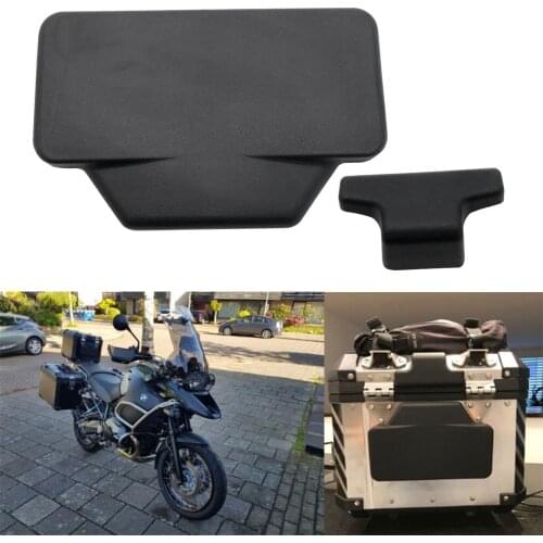 Universal Motorcycle Passenger Backrest Back Topcase Set Pad Rear Saddlebag Trunk Sticker Back Backrest Cushion Top Case