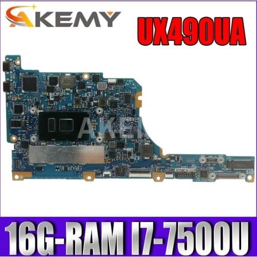 UX490UA motherboard For ASUS zenbook UX490U UX490UA UX490UAR Laptop mainboard 16G-RAM I7-7500U
