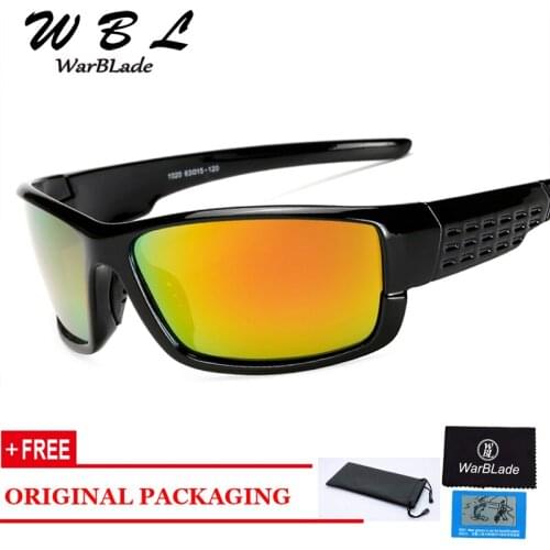 WarBLade 2019 Polarized Sunglasses For Men Vintage Mirror Coating Driver Anti-glare Sun Glasses 100% Goggles Eyewears UV400