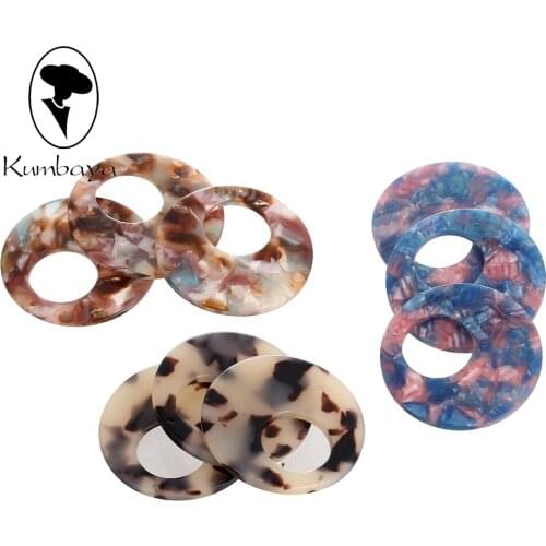 10 pcs/lot Acrylic Round Pendants Charms Jewelry Accessory Women DIY Earrings Necklace Accessories Handmade Parts P781