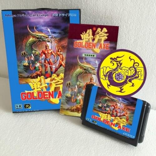 Golden Axe 16 bit SEGA MD Game Card Boxed With Manual For Sega Mega Drive For Genesis