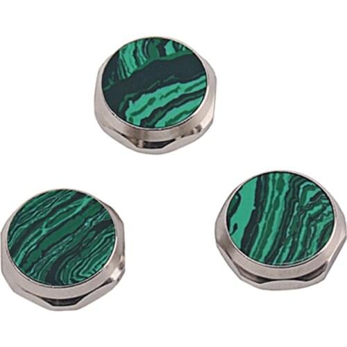 3x Trumpet Repairing Part Buttons Musical Instrument Trumpet Malachite NEW