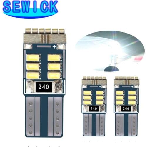 50Pcs Canbus No Error T10 Led Light W5W 3014 18 SMD Led Chips No Error Canbus Auto Car Door Light Clearance Wedge Tail Lights