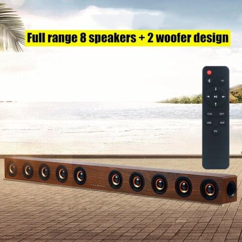 Home Theater Wireless Bluetooth Speaker Large 100cm 8 Speakers add 2 subwoofer Sound Bar Music Center For Computer For TV Column