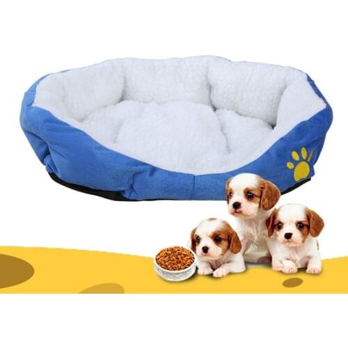 Plush dog bed Super soft dog house size pet winter mat for cat pet bed warm kennel pet supplies