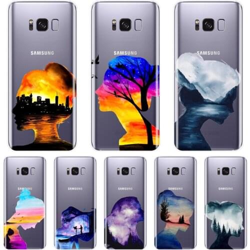 Phone Case For Samsung Galaxy Note 9 8 5 4 Art Girl Aesthetic Silicone Soft Back Cover For Samsung S8 S9 Plus S5 S6 S7 Edge Case