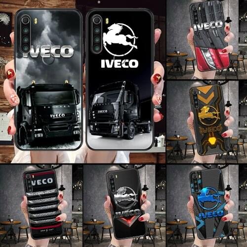 Truck Iveco Phone Case For Xiaomi Redmi Note 7 8 9 10 7A 8T 9A 9T 9S 10S Pro black fashion waterproof pretty hoesjes trend prime