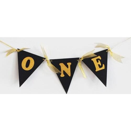 Baby First Birthday Garland One Highchair Banner for Baby First Birthday Decorations Photo Prop Great for 1 Year old Celebration