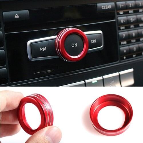 Chrome Interior Volume Switch Button Adjust Control Cover Trim For Mercedes Benz A B E GLK GLA CLA GLE ML GL Class