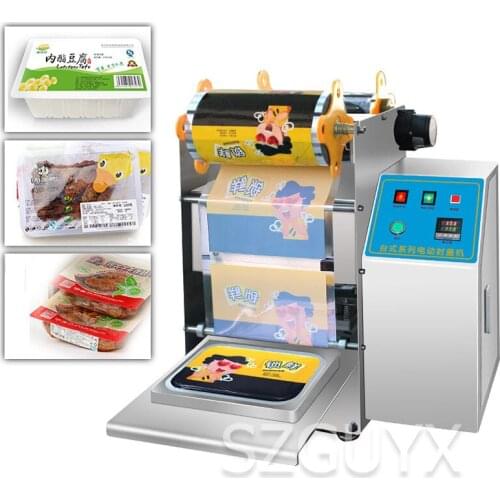 Stainless steel intelligent temperature control panel electric sealing machine lunch box takeaway packaging sealing machine