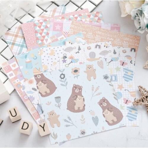 KSCRAFT 12 Sheets Sweetheart Scrapbooking Pads Paper Origami Art Background Paper Card Making DIY Scrapbook Paper Craft