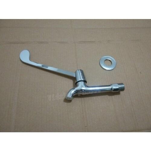 Medical Long faucet / into the wall long handle copper core medical faucet elbow faucet 14cm elbow open head 4 points