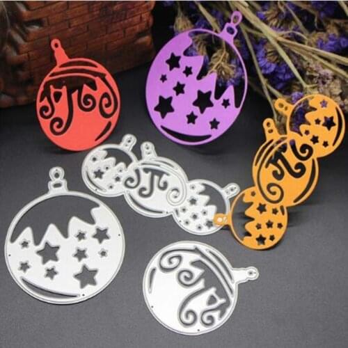 YINISE Metal Cutting Dies For Scrapbooking Stencils Christmas Ball DIY PAPER Album Cards MAKING Embossing Folder Die CUT Cutter