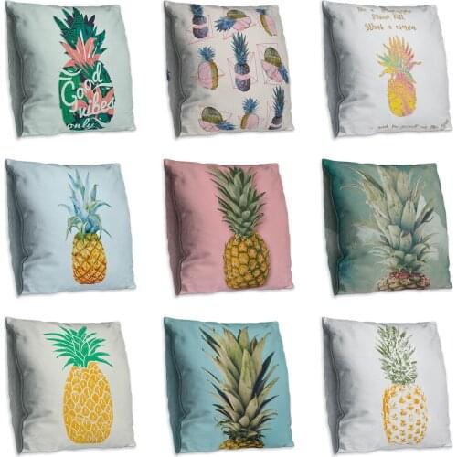 Cute Double Side Print Cushion Cover Polyester Decorative for Sofa Seat Soft Throw Pillow Case Cover 45x45cm Home Decor