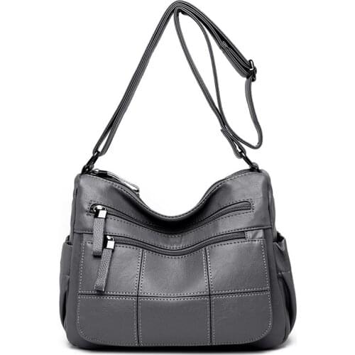 YourSeason Fashion 2021 Ladies Shoulder Soft PU Leather Bags Casual Solid Color Women Crossbody Bag Large Capacity