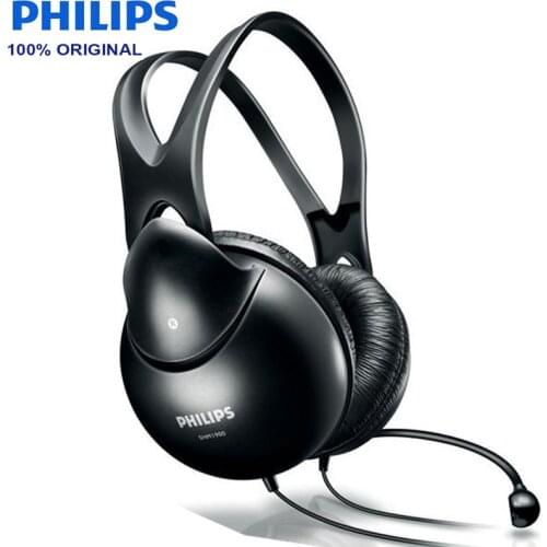 Philips SHM1900 Earphones with Microphone Game Headset Support Music & Movie & Game Earphone for Music Phone