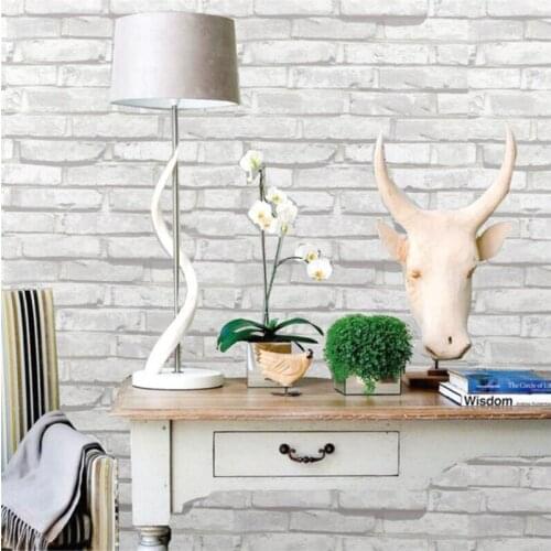 Wellyu обои Chinese style vintage brick pattern wallpaper living room bedroom restaurant partition clothing store wallpaper