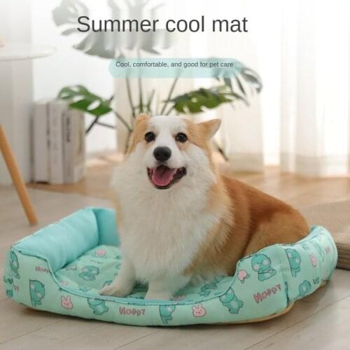 Summer Cool Pad Sofa Breathable Moisture-proof Coft Pets Bed Washable Sleep Cooling Heat Dissipation For Dogs Cats Ice Soft Mat