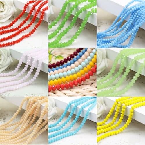 8mm Oval Multifaceted Seed Spacer Glaze Glass Beads For Jewelry Making Bracelet Necklace Diy Accessories Wholesale Supply