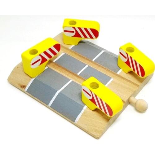 P010 parallel bars crossing scene wooden track essential accessories compatible with wooden car and electric car