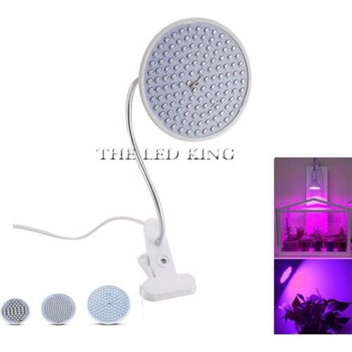 E27 50W LED Plant Grow Light Dual Lamp Full Spectrum Bulb + Desk Holder Clip set Hydroponic for Seeds Flower Vegetables Lighting