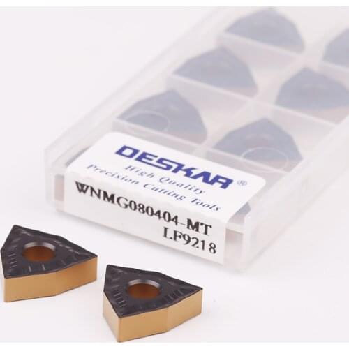 10pcs WNMG080404 MT LF9218 WNMG080408 MT LF9218 Carbide insert CNC Double-sided lathe turning insert For cutting stainless steel