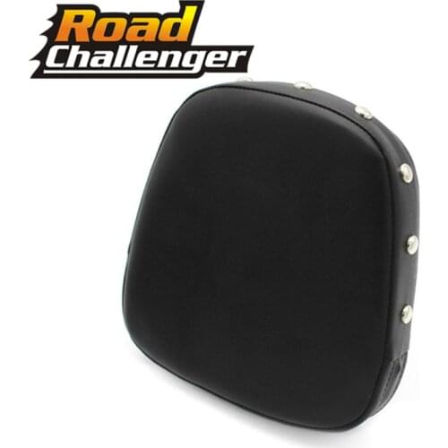 Motorcycle universal passenger seat rear pillion back pad Backrest Pad Sissy Bar Cushion For Harley Chopper Cruiser Motorbike