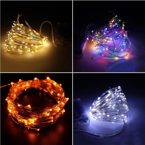 10M Waterproof LED Solar Energy Copper Wire Light String Fairy Garland String Lights Christmas Party Garden Solar Lamp