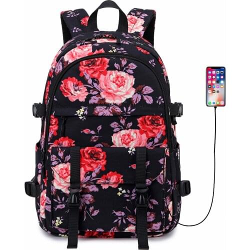 New Trend Floral Female Backpack Printed Women Backpack School Bagpack For Teenage Girls Mochila Escolar