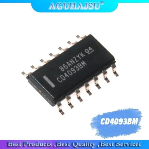 10pcs/lot CD4093 CD4093BM four two-input Schmitt trigger SOP-14 new original