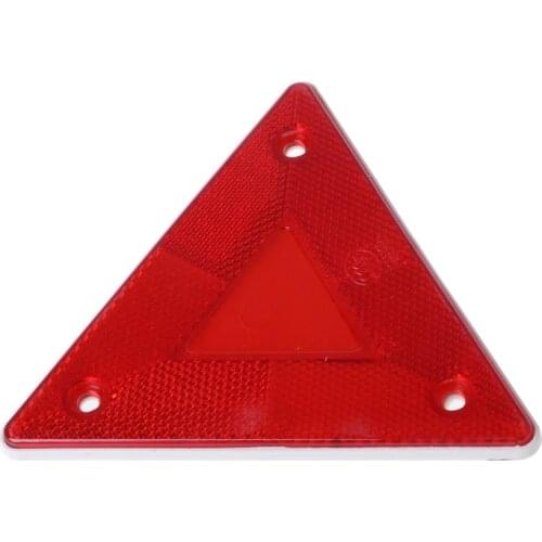2 Pcs Triangle Warning Reflector Alerts Safety Plate Rear Light Trailer Fire Car Q9QD