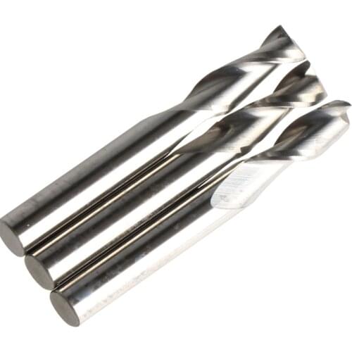3pcs Shank 6mm x17mm Two Flutes Aluminium End Mill Cutter CNC Bit, Carving Machine