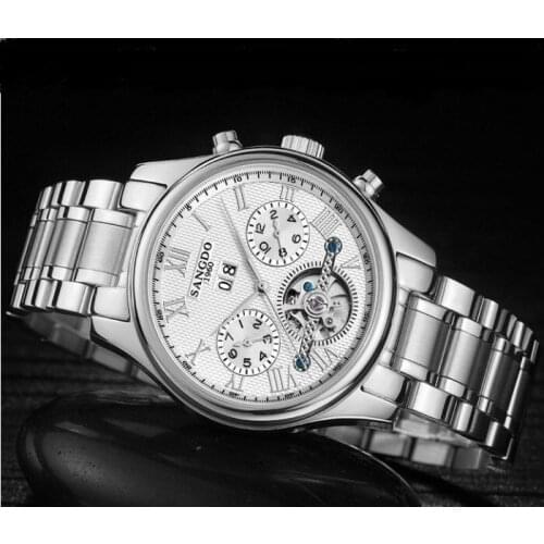 40mm Sangdo Business watch Automatic Self-Wind movement Sapphire Crystal Mechanical multifunction Mens watch 030SD