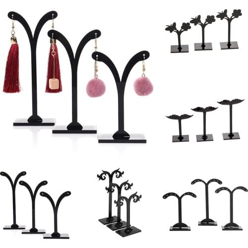 3Pcs Crotch Earring Ear Studs Jewelry Rack Display Stand Storage Hanger Holder New 2019