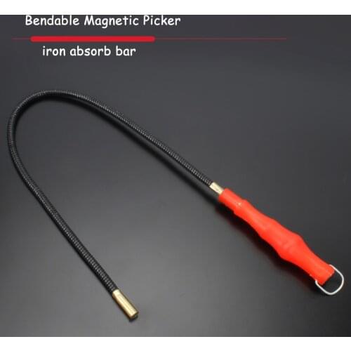 600mm Bending Strong Magnetic Rod Metal Picker Flexible Shaft Auto Repairing Tools Magnetic Absorb Picker Screws Pickups Sucker