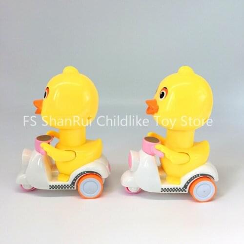 Hot abs mini duck pressing car toys