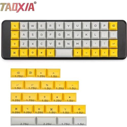 Customized 40% Mechanical Keyboard Keycaps Sublimation Process DSA Height 40 Keycap Mac Key Wireless