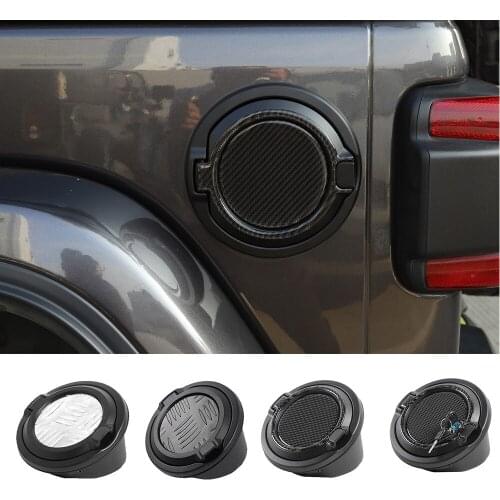 Gas Cap Cover Fuel Filler Door Tank Cap Decorative Trim for Jeep Wrangler JL 2018+ Car Stickers Exterior Accessories