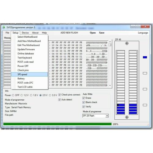 Gold PIN VSOP SOIC 208mil Ribbon cable bios spi rom jtag flashing backup 8pin 25