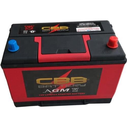 Long Life 10 Years Lithium Ion Car Battery LFP115D31L 12V 50Ah lithium batteries
