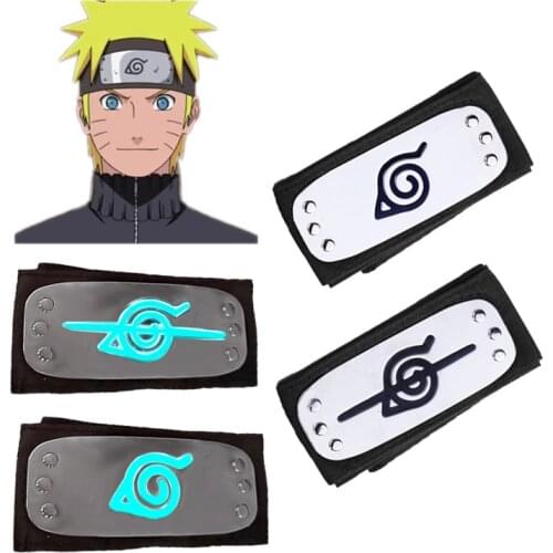Naruto Bandage Anime Shippuden Cosplay Headband Forehead Shippuden Uzumaki Uchiha Kakashi Action Figures Toys Model Cos Juguetes