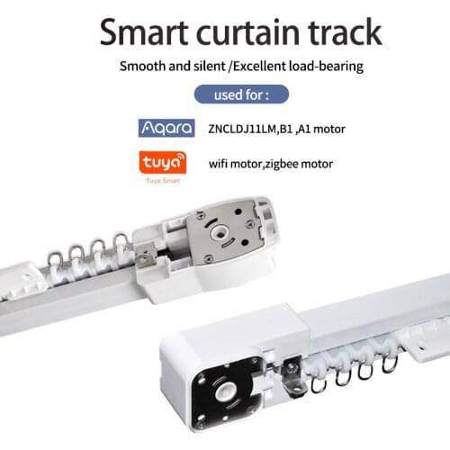Aqara Smart Curtain Track Private Custom Zigbee WIFI Electric Curtain Rail Control System For Aqara B1 A1 tuya Motor Smart Home