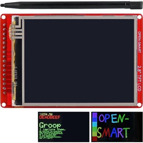 OPEN-SMART 2.8" inch TFT LCD Shield Touch Screen Breakout Board module with Touch Pen for Arduino UNO R3 / Nano/ Mega2560