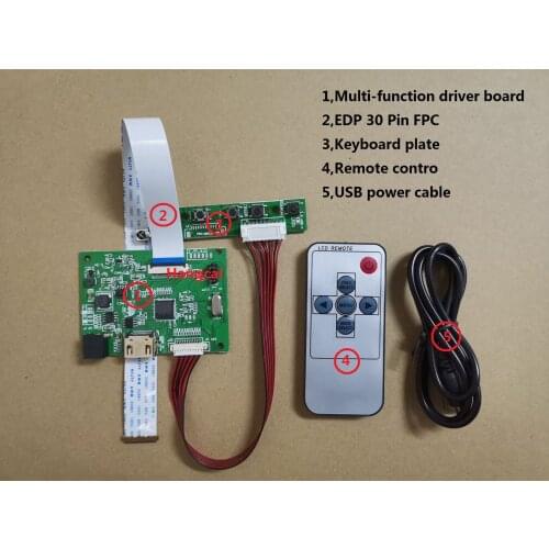 30PIN LCD driver board PCB-800807V6 1HDMI EDP for screen resolution 1920*1200 1920*1080 1600*900 1366*768 1280*800 30 pin edp