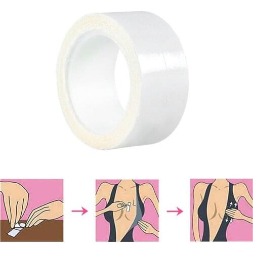 Clear Lingerie Bra Tape Waterproof Double Sided Adhesive Safe Body Tape Medical Tape Summer Anti-exposure Shirt Tube Top Skirt
