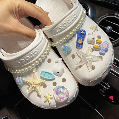 Crocses Shoe Buckle Ocean Starfish Summer Hole Shoes Accessories Garden Shoes Shoes Flower Accessories Jewelry Decoration