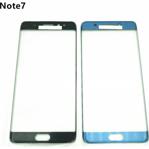 5PCS Note7 Edge Screen Glass For Samsung Galaxy Note FE Fan Edition Broken Touch Screen Front Glass Panel Replacement Repair